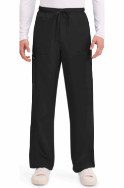 Men's Mid Rise Zip Fly Straight Leg Pant - Black CK279A BLK