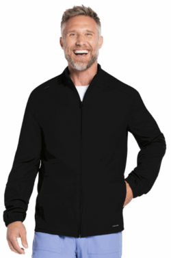 Men's Zip Front Jacket - Black CK359A BLK