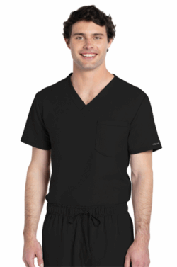 Men's V-Neck Top - Black CK778A BLK