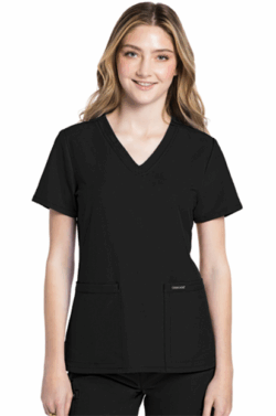 Women's V-Neck Top - Black CK953A BLK